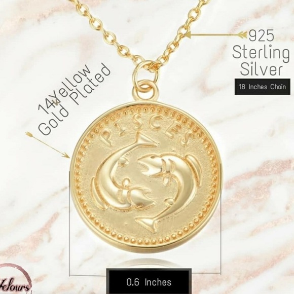 Zodiac Coin Pendant Necklace - Picture 3 of 5